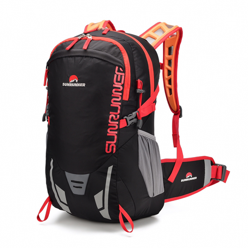 Cycling Gear Organizer - 35L ハイキングバックパックバッグ大容量旅行キャンプ登山バックパッキング軽量サイクリングバイク自転車スポーツバッグ