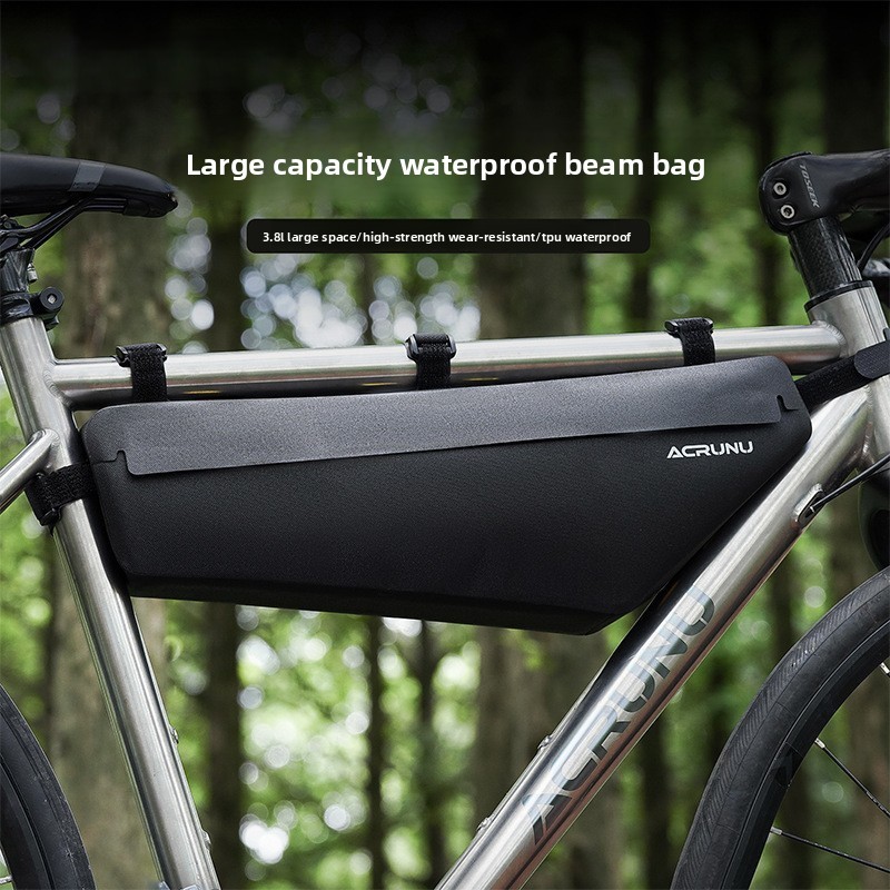 Cycling Gear Pouch - 三角形フレームバイクバッグ完全防水フロントチューブ収納ポーチ MTB ロードバイクサイクリングギア用