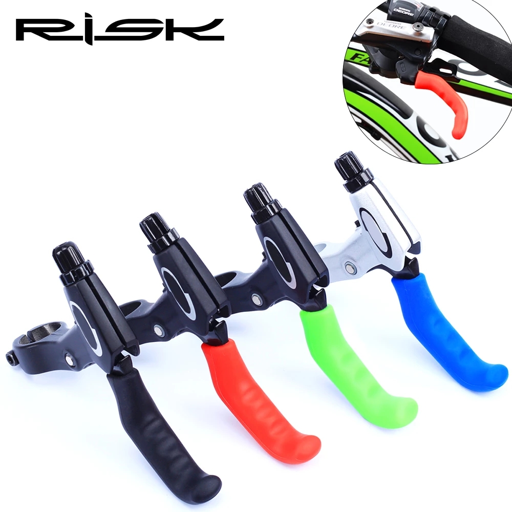 Cycling Protective Gear - リスクR140-2つのユニバーサルマウンテンバイクカバー,固定ギア,ブレーキレバー,滑り止めシリコンプロテクション