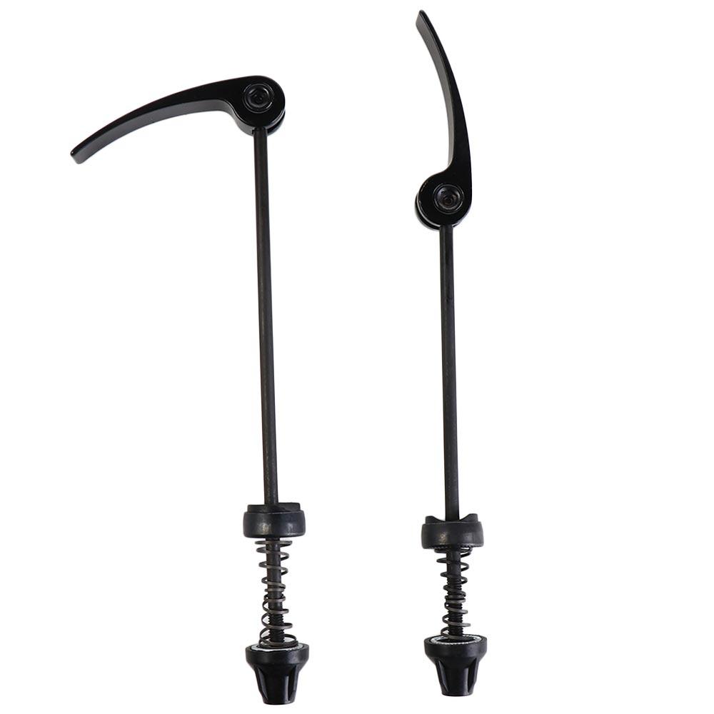Quick Release Skewer - 金属製クイックリリースレバー 13.5 センチメートル黒自転車フロントリアレバー 17.5 センチメートルスチール串自転車スチール串前輪ロード自転車