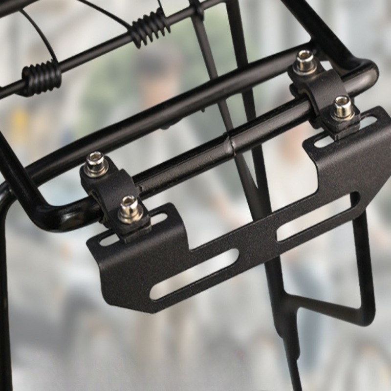 Cycling Gear Material - 軽量自転車リアラック滑り止めポータブル鉄素材安定した安全な自転車荷物サイクリングキャリア自転車アクセサリー
