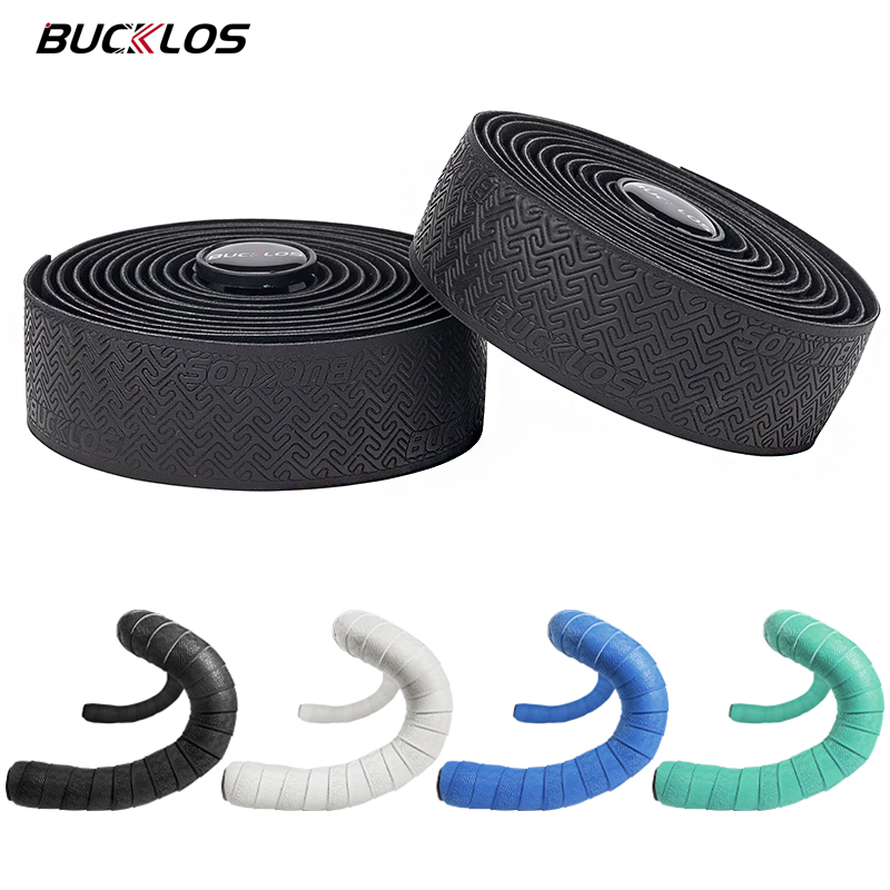 Bike Handlebar Tape - BUCKLOS ロードバイクハンドルバーテープアンチスリップ自転車ハンドルカバーソフト衝撃吸収レーシンググラベルサイクリングバーテープラップストラップ