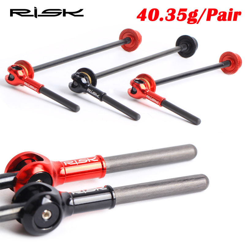 Quick Release Skewer - RISK 超軽量チタン製 40.35g/ペア QR ロードバイク クイックリリース