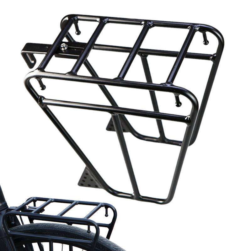 Cycling Gear Organizer - マウンテンロードバイクフロントカーゴラック自転車フロントフォーク荷物ブラケット調節可能な自転車サイドマウントバッグスタンドサイクリングアクセサリー