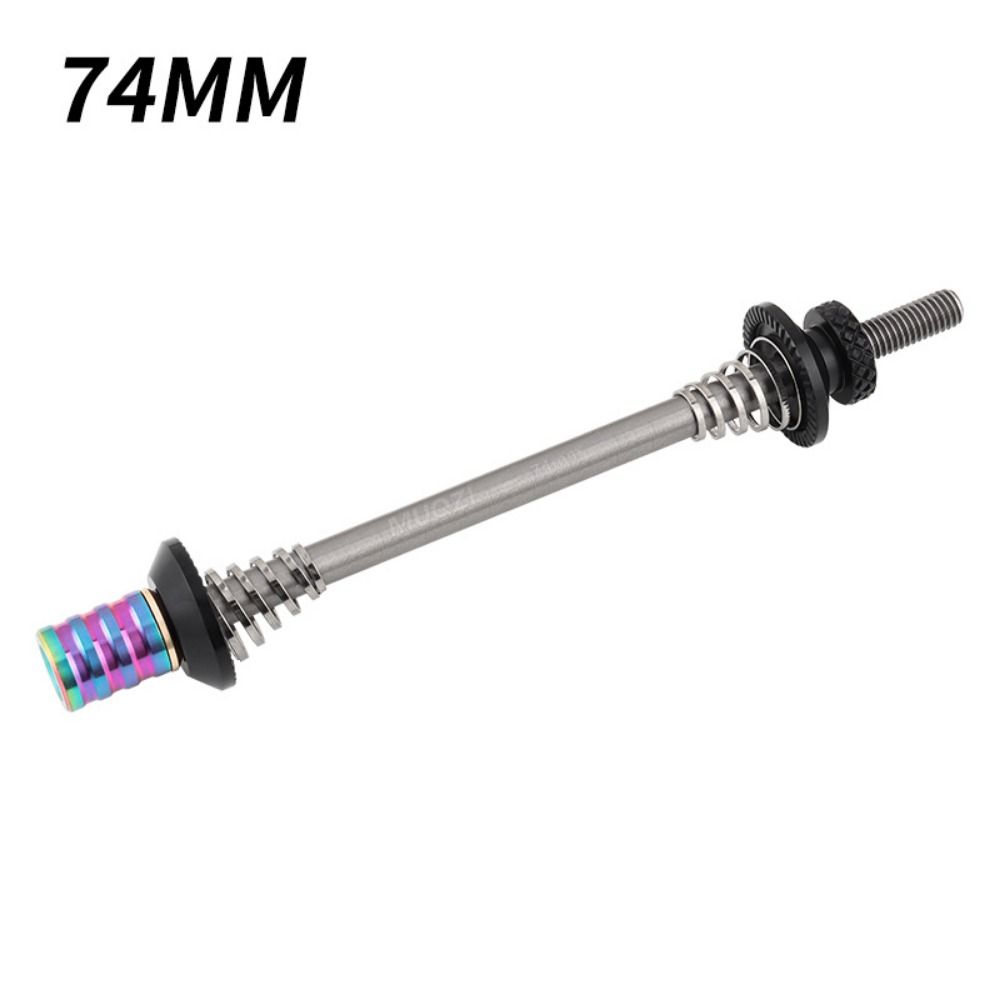 Quick Release Skewer - 74mm/85mm/100mmクイックリリーススキュワー超軽量盗難防止自転車クイックリリースレバーMUQZIセキュリティ自転車スチールスキュワーMTB