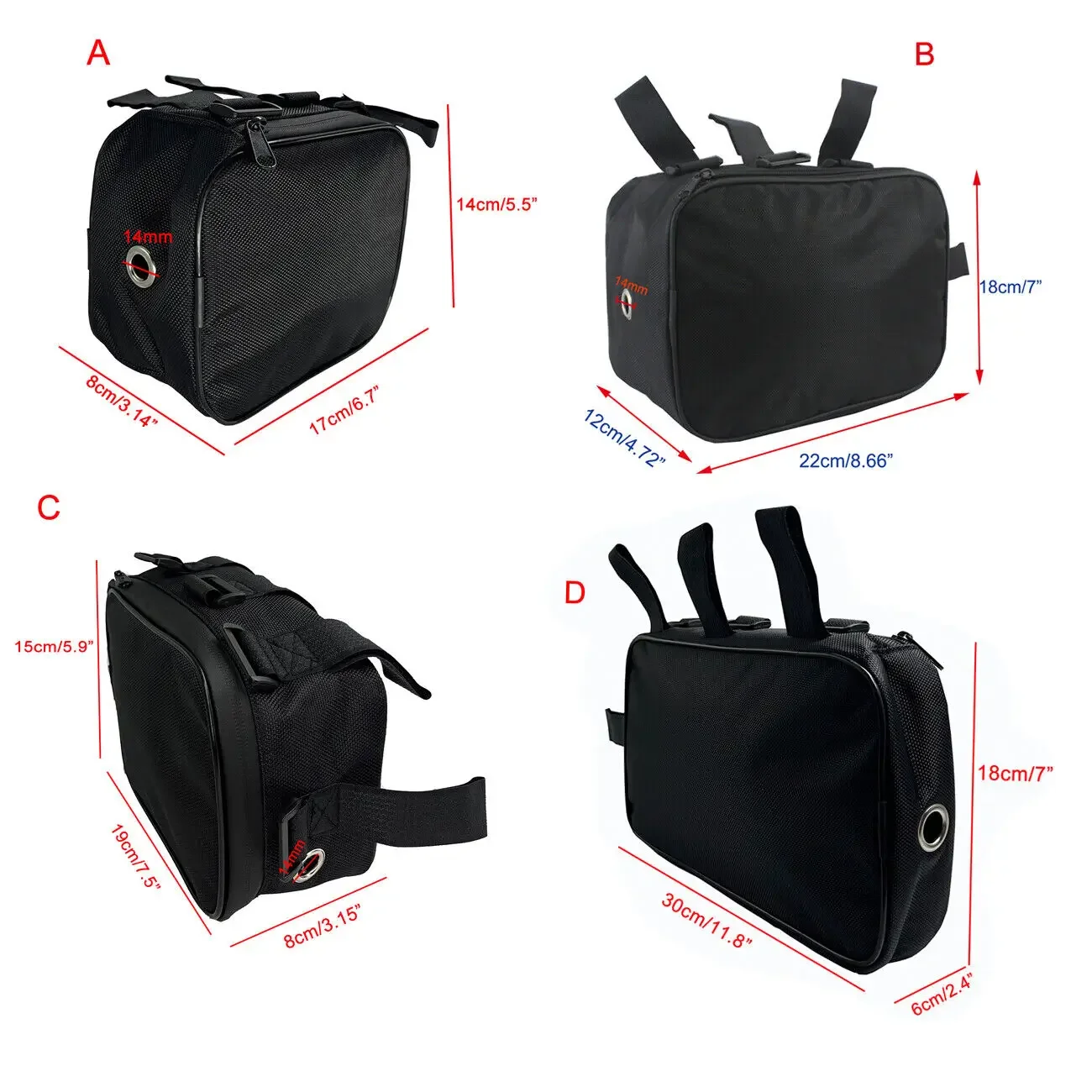 自転車チューブフレームパックバッグ、バッテリーフロントツール - Cycling Gear Organizer のレビューと価格