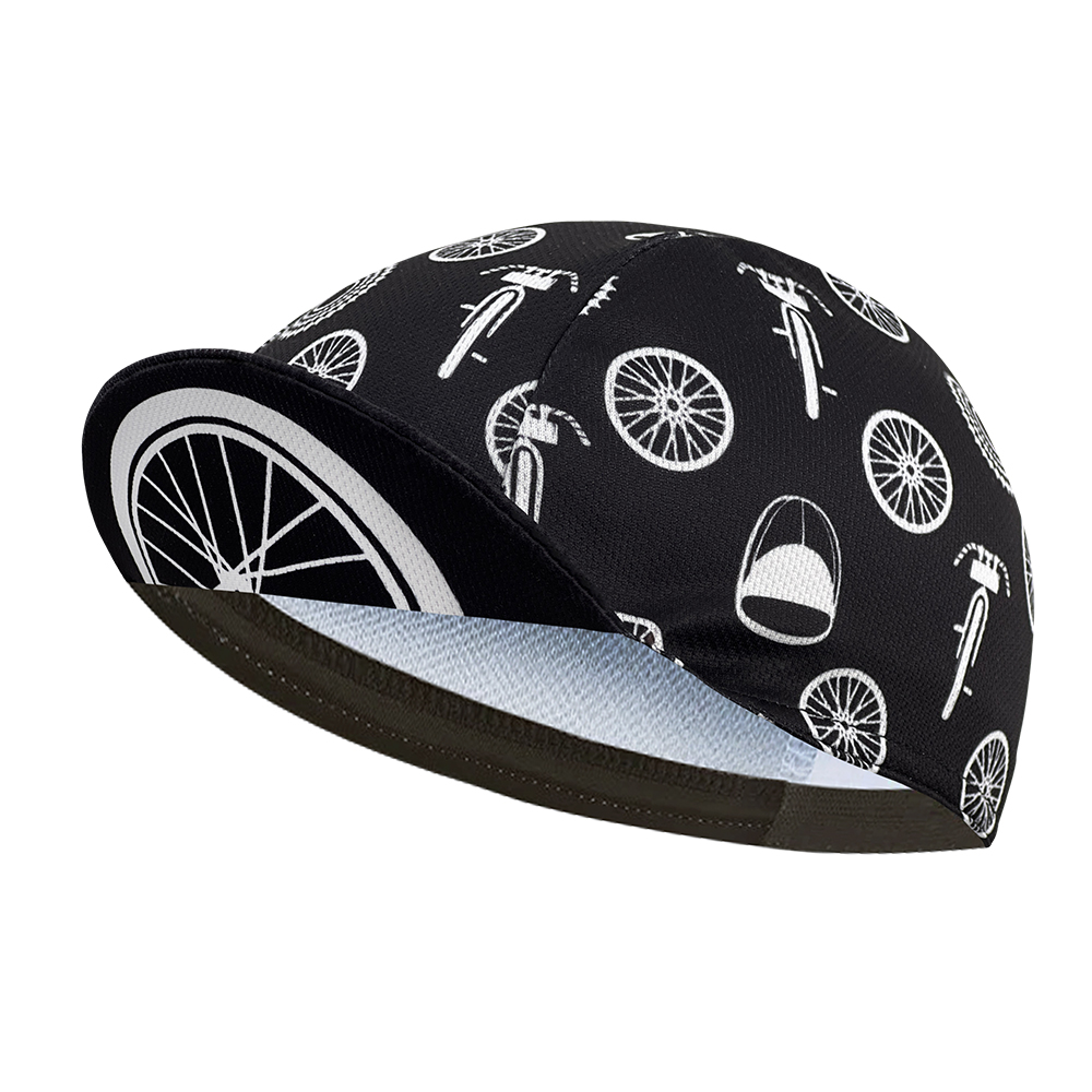 クラシックサイクルキャップ、ポリエステル吸汗素材、人気、ユニ - Cycling Gear Material のレビューと価格