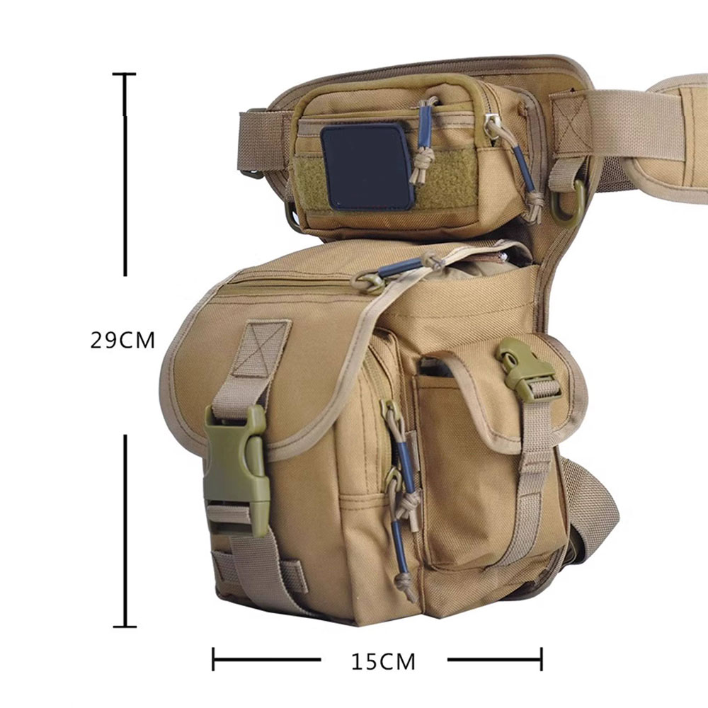戦術的なドロップレッグバッグオートバイ乗馬ウエストパック防水 - Cycling Gear Pouch のレビューと価格