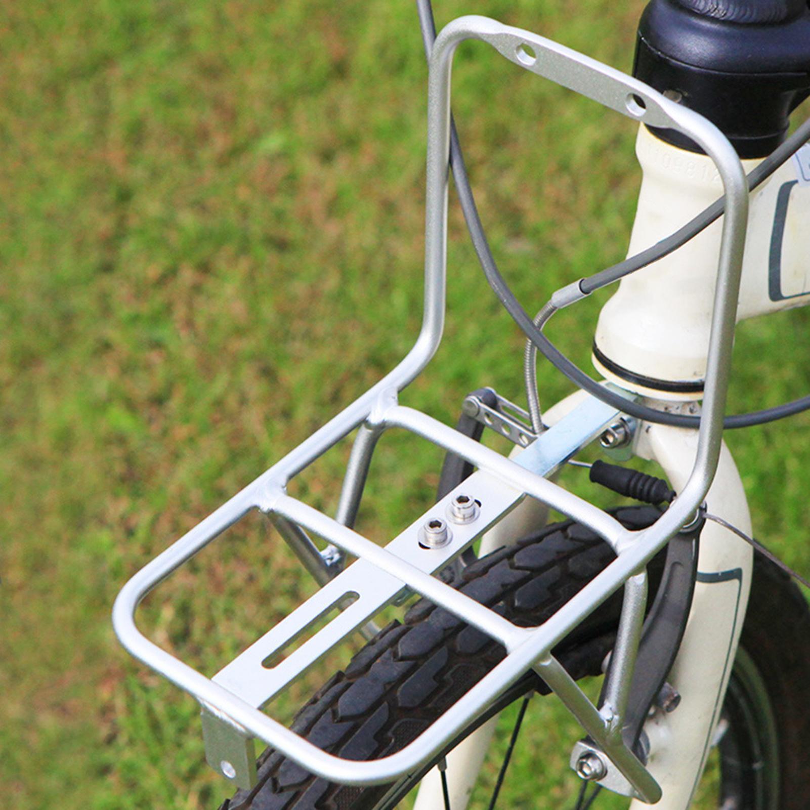 自転車フロントラック アルミ合金キャリア ヘビーデューティー - Bike Cargo Rack のレビューと価格