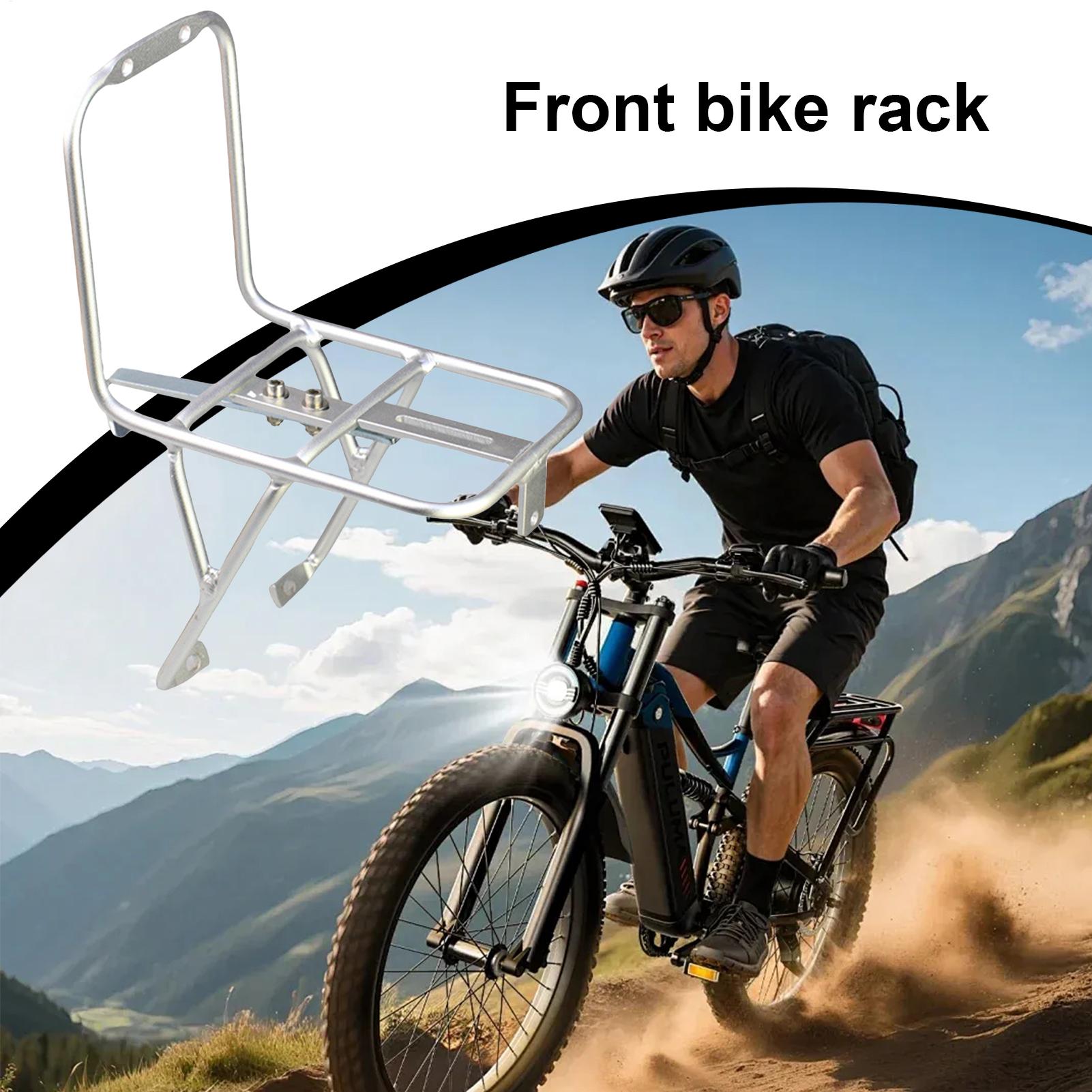 自転車フロントラック アルミ合金キャリア ヘビーデューティー - Bike Cargo Rack のレビューと価格