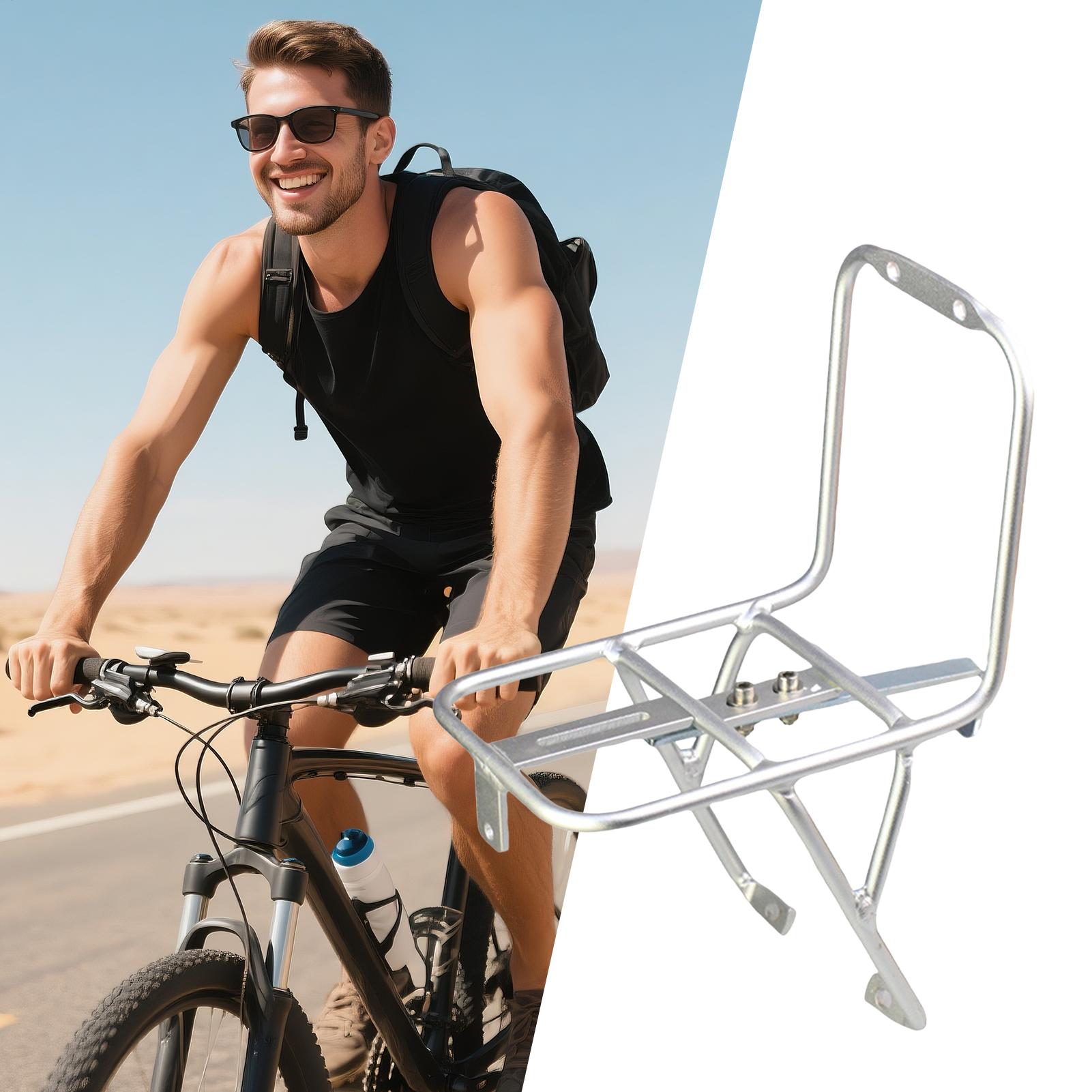 自転車フロントラック アルミ合金キャリア ヘビーデューティー - Bike Cargo Rack のレビューと価格