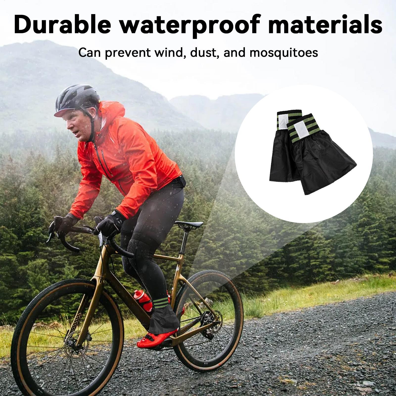 防水通気性サイクリングレッグゲートル調節可能な反射安全レギン - Cycling Protective Gear のレビューと価格
