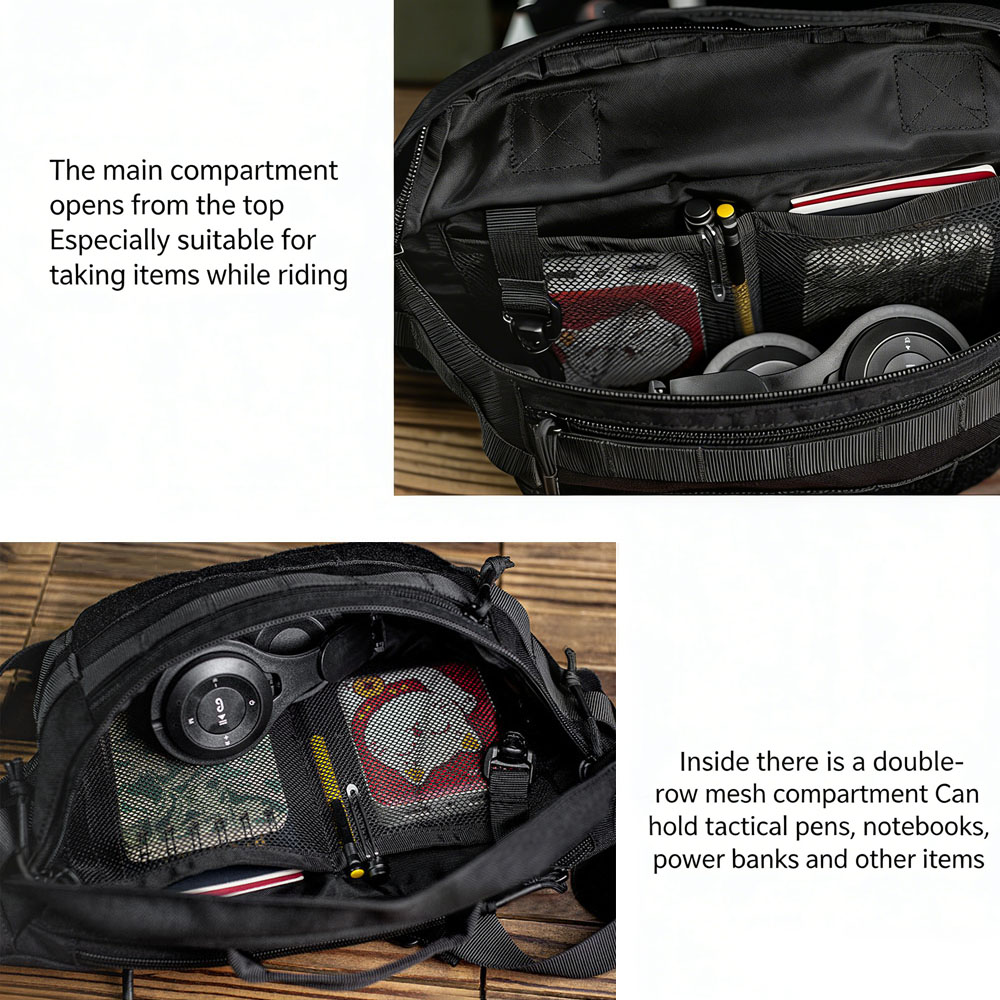 戦術的なスリングバッグマルチショルダーバックパック耐久性のあ - Cycling Gear Pouch のレビューと価格