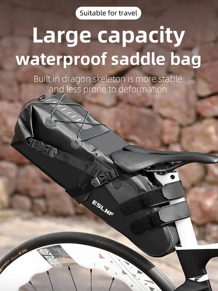 ESLNF反射防水MTB 10L大容量サドルバッグ 自転車バ - Cycling Gear Organizer のレビューと価格