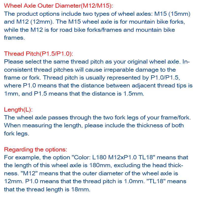 スルーアクスル串 MTB ロードバイクフレームフォーク高強度 - Quick Release Skewer のレビューと価格