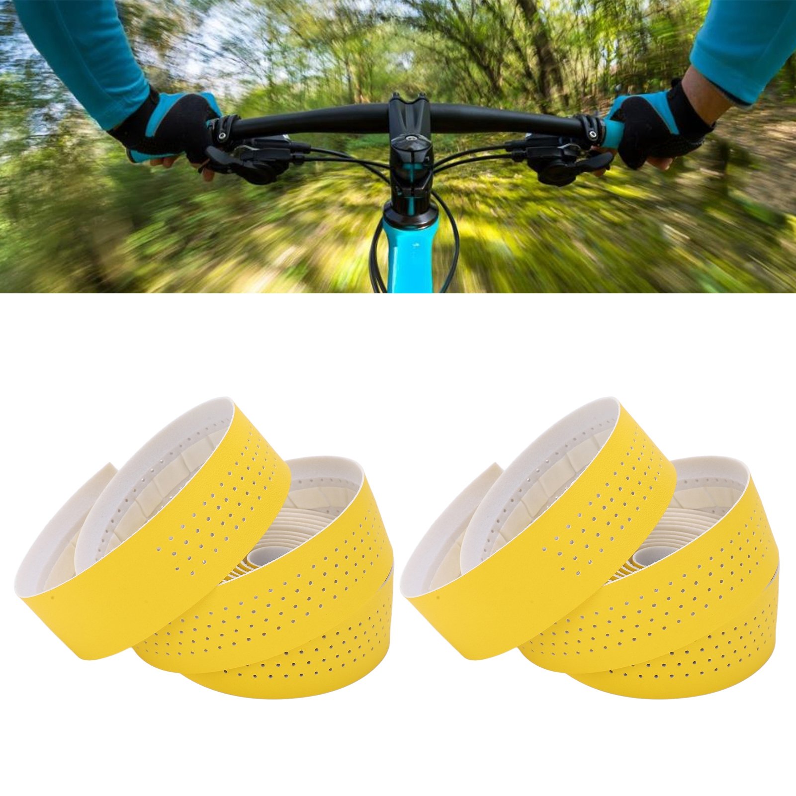 マウンテンバイクハンドルバーテープ汗吸収滑り止め自転車バーテ - Bike Handlebar Tape のレビューと価格