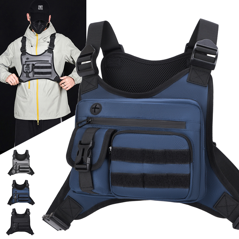 タクティカルチェストリグバッグ メンズ 防水 クロスボディハ - Cycling Gear Pouch のレビューと価格