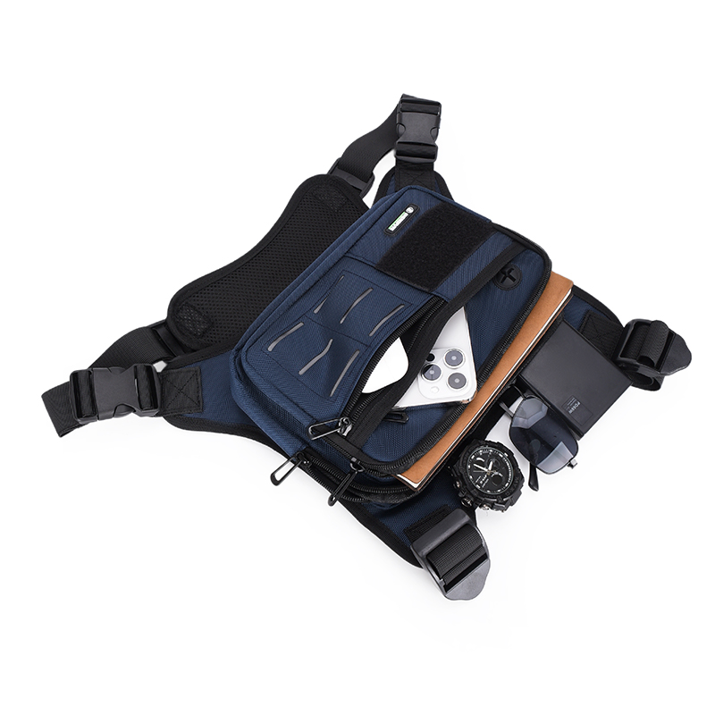 タクティカルチェストリグバッグ メンズ 防水 クロスボディハ - Cycling Gear Pouch のレビューと価格