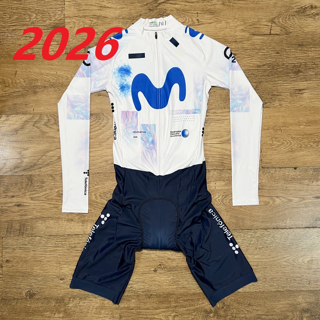 レーザーカット スキンスーツ 2026 MOVISTARfu - Cycling Gear Material のレビューと価格