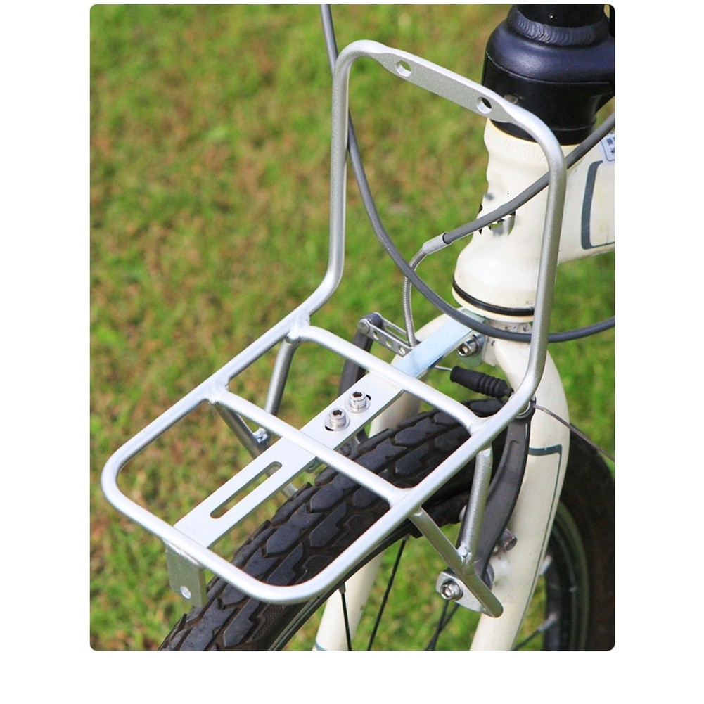 /シルバー/アルミニウム/合金フロントバスケットラック 20 - Bike Cargo Rack のレビューと価格