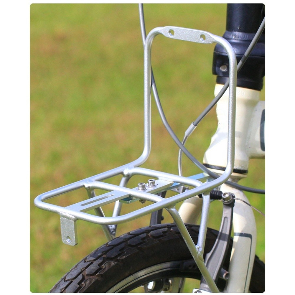 /シルバー/アルミニウム/合金フロントバスケットラック 20 - Bike Cargo Rack のレビューと価格