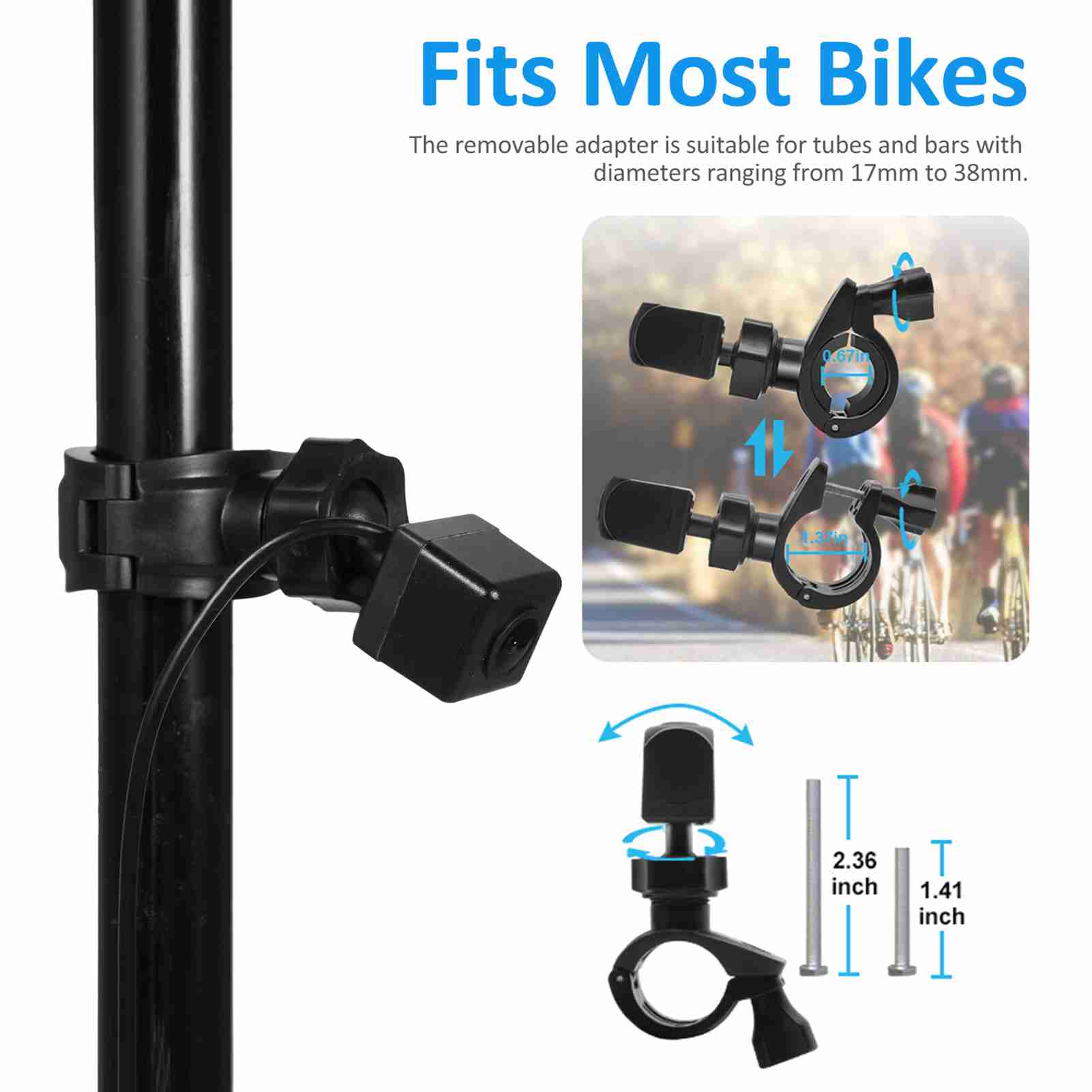 自転車リアビューカメラ 1080P 4.3インチHDディスプ - Cycle Zone のレビューと価格