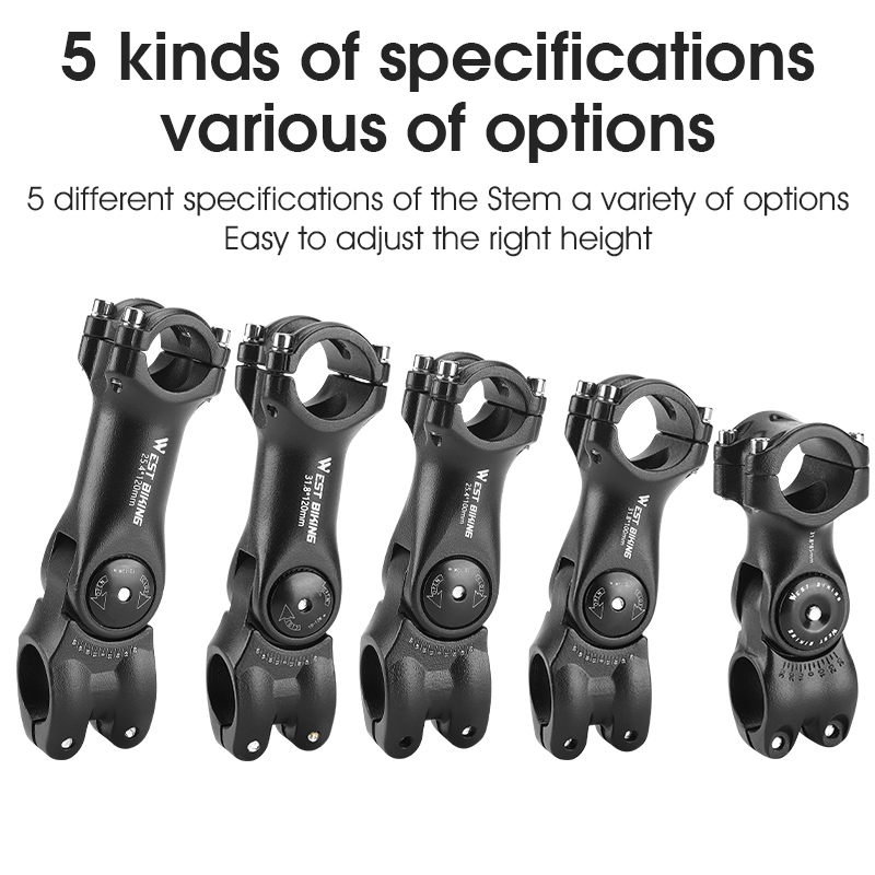 WestBiking-調整可能な自転車ハンドルバー,60度の - Bike Stem Riser のレビューと価格