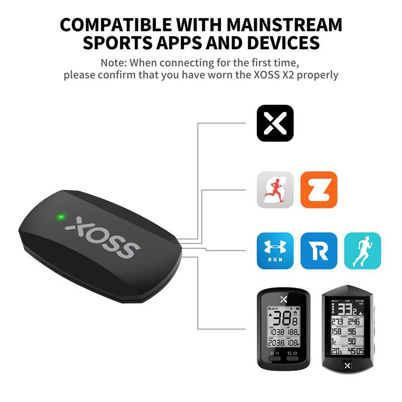 Xoss X2 心拍数モニター デュアルモード Blueto - Cycling Heart Rate Monitor のレビューと価格