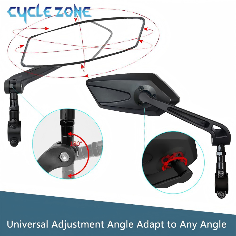 360 度調整可能な自転車バックミラー MTB ロードバイク - Cycle Zone のレビューと価格