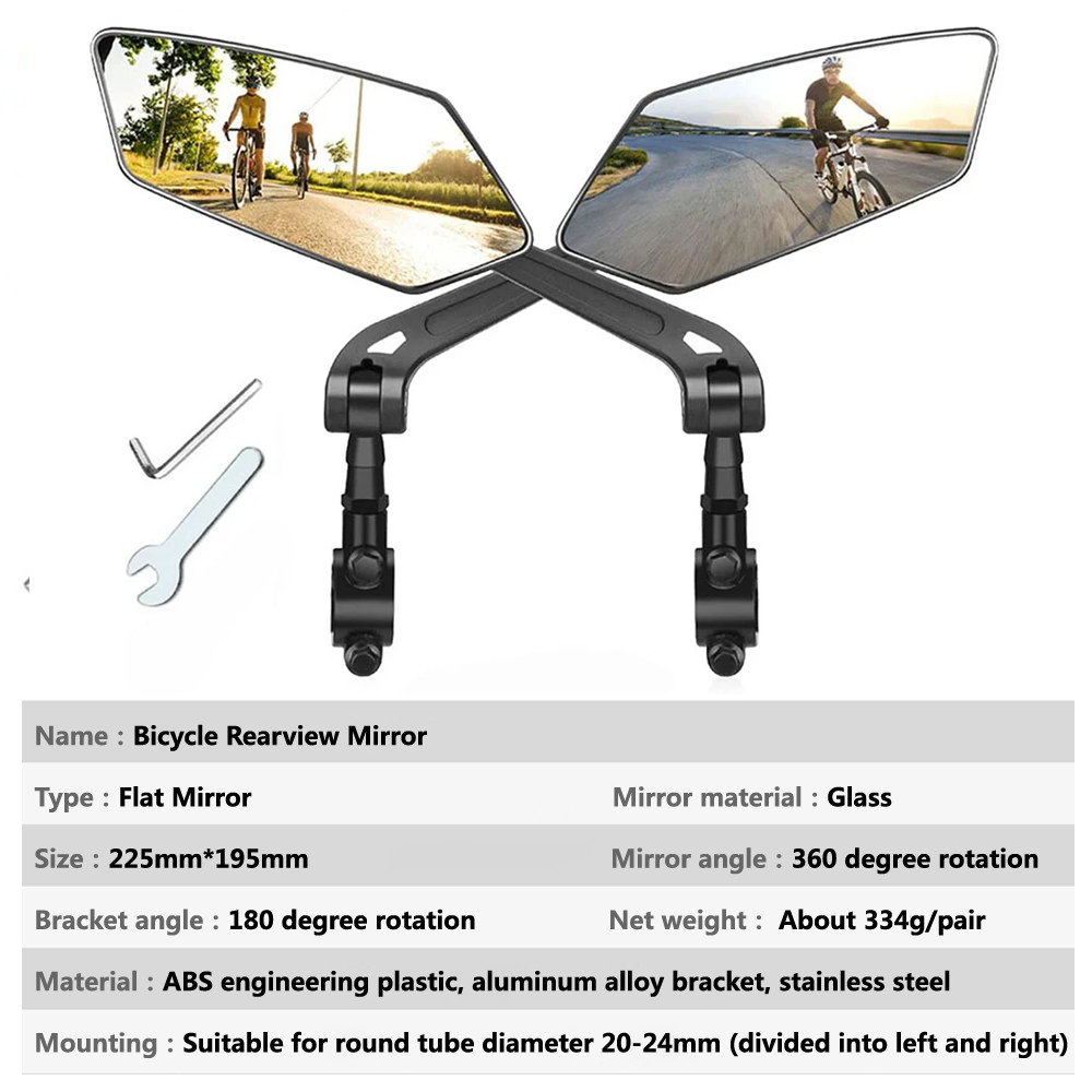 360 度調整可能な自転車バックミラー MTB ロードバイク - Cycle Zone のレビューと価格