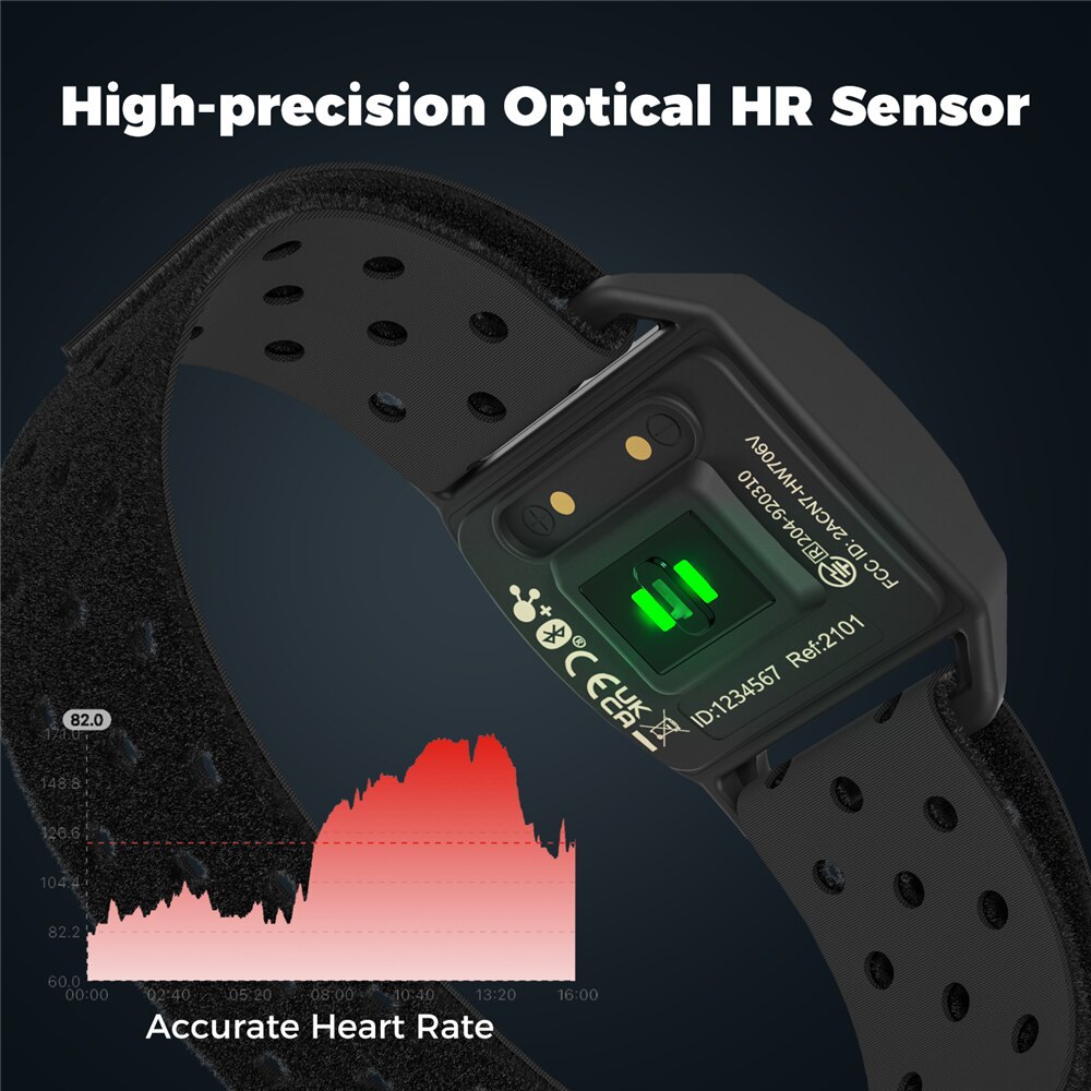 Coospo心拍モニターアームバンド光学フィットネス屋外ビー - Cycling Heart Rate Monitor のレビューと価格