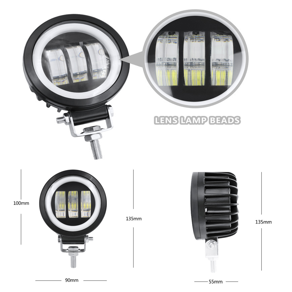オートバイ用の自転車用LEDスポットライト,防水,外部,水平 - Cycle Zone のレビューと価格