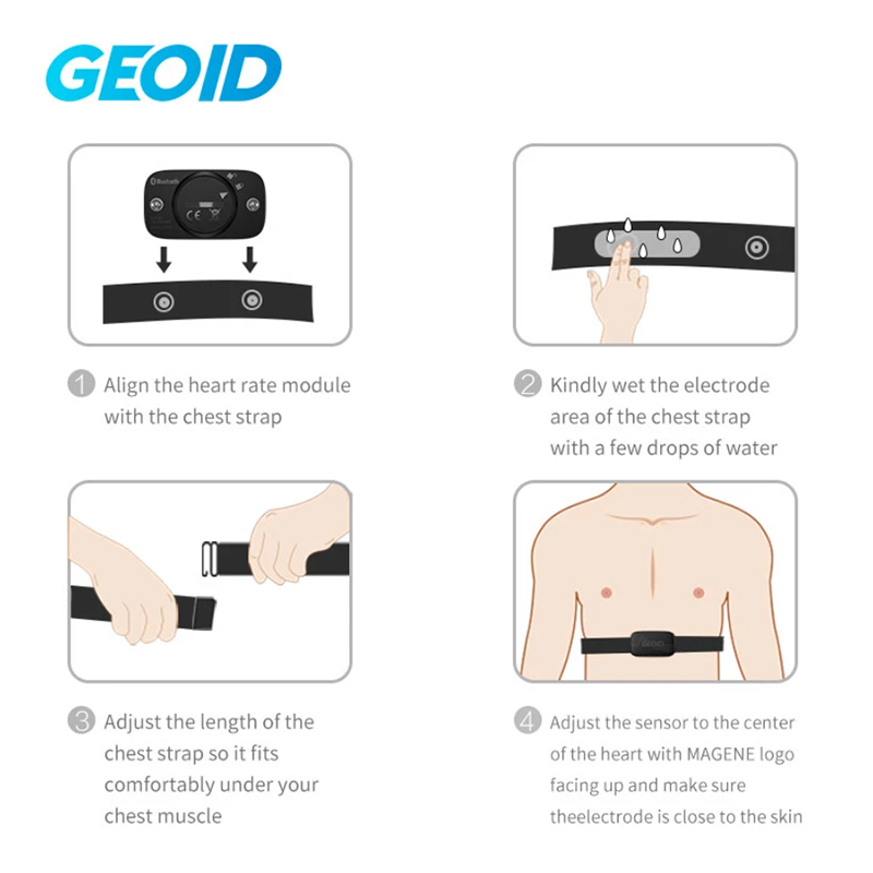 GEOID HS500 心拍数ストラップセンサーサイクリング - Cycling Heart Rate Monitor のレビューと価格