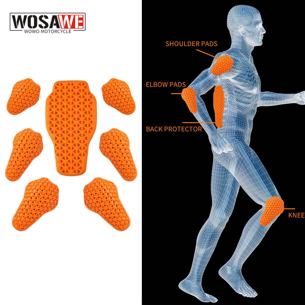 WOSAWE オートバイジャケットライニングプロテクターパッ - Cycling Protective Gear のレビューと価格