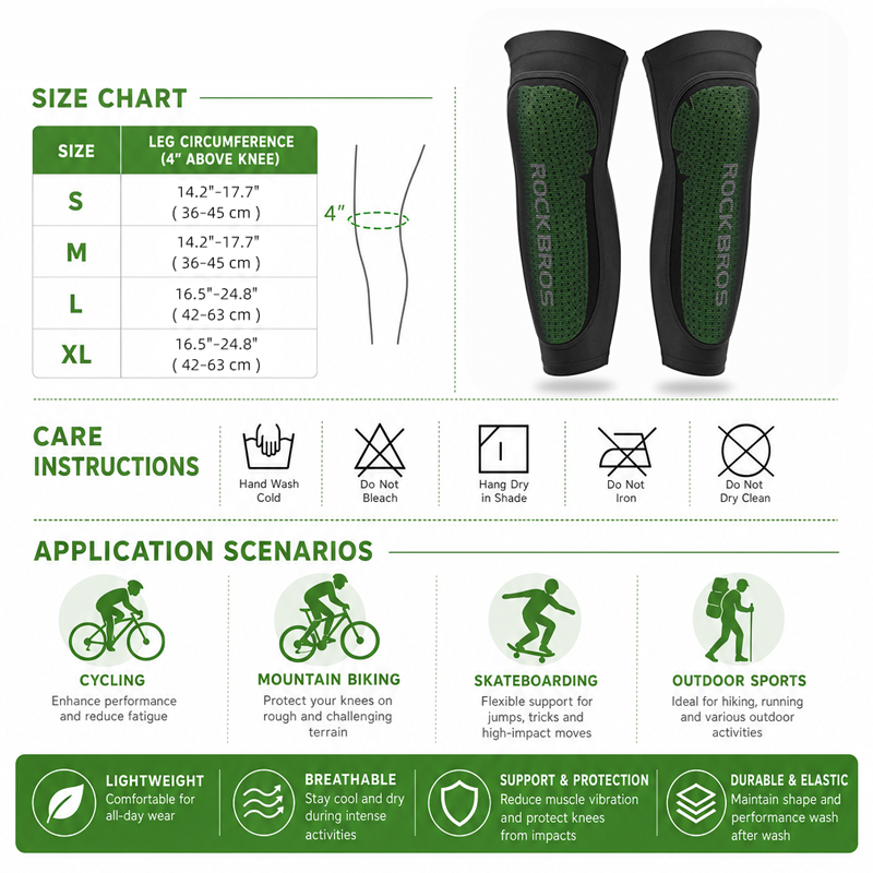 Rockbros-スポーツレッグウォームニーパッドmtbサイ - Cycling Protective Gear のレビューと価格