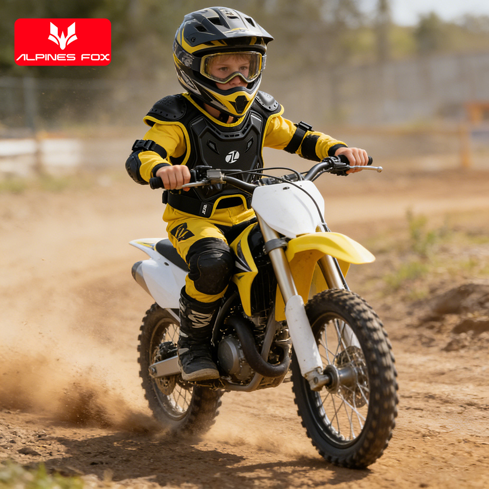 子供用モトクロスボディアーマー保護ベストDH ATVダートバ - Cycling Protective Gear のレビューと価格