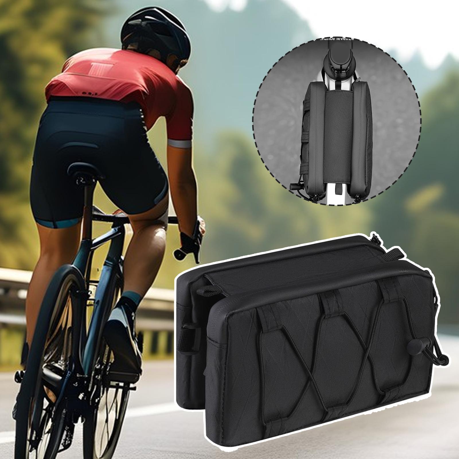 自転車フレームバッグ防水サイクリングシートパック水収納ギアキ - Cycling Gear Pouch のレビューと価格