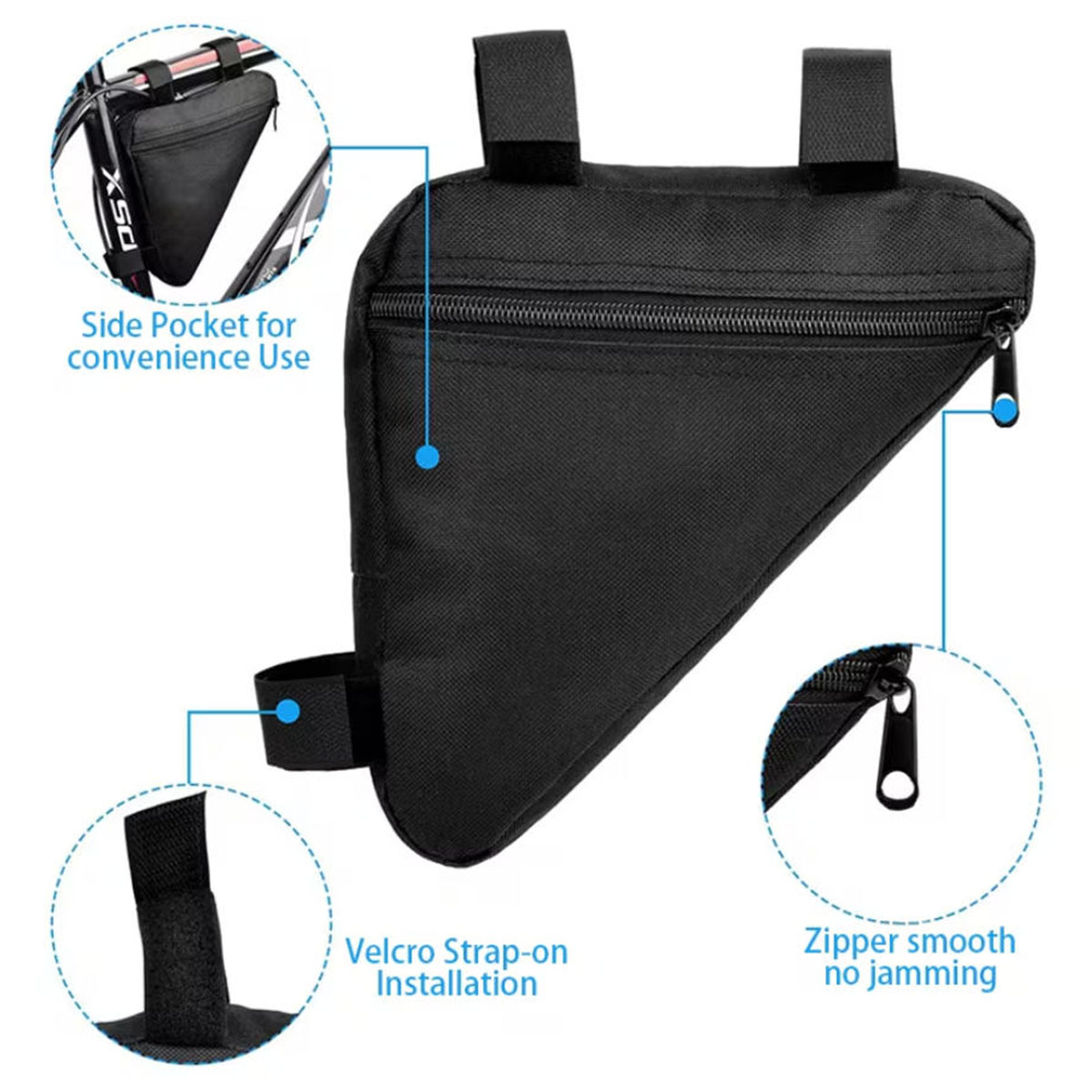 PINMOAP 自転車三角バッグ防水バイクフレーム収納ポーチ - Cycling Gear Pouch のレビューと価格