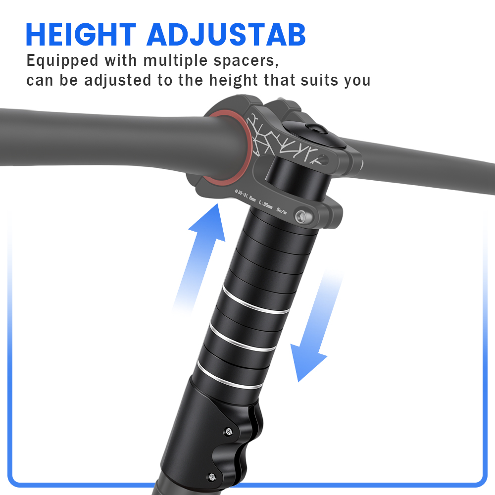 バイクステムフォークエクステンダーハンドルバー高さ延長ライザ - Bike Stem Riser のレビューと価格