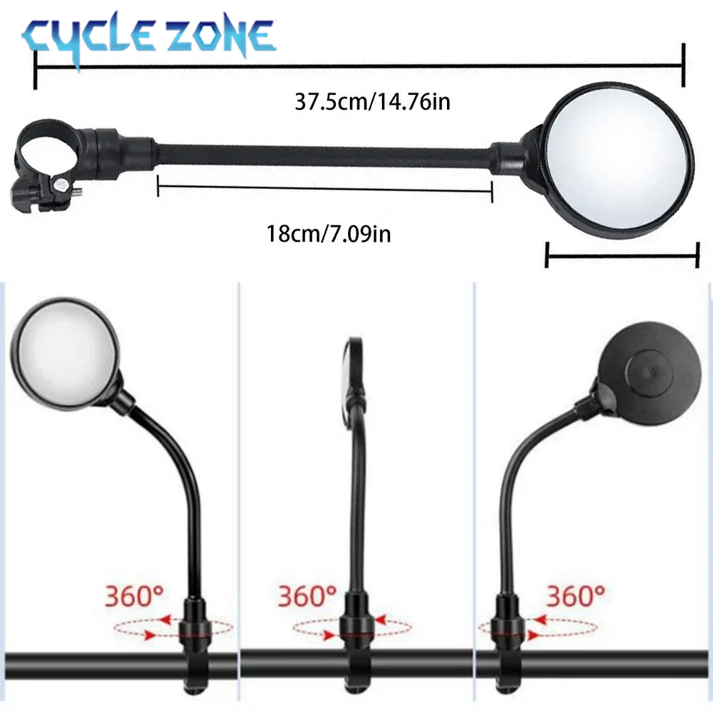 自転車ミラー自転車ハンドルバーバックミラー回転可能と調整可能 - Cycle Zone のレビューと価格